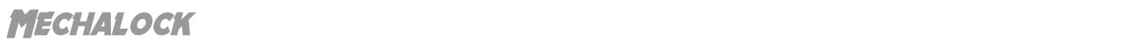 Mechalock font preview